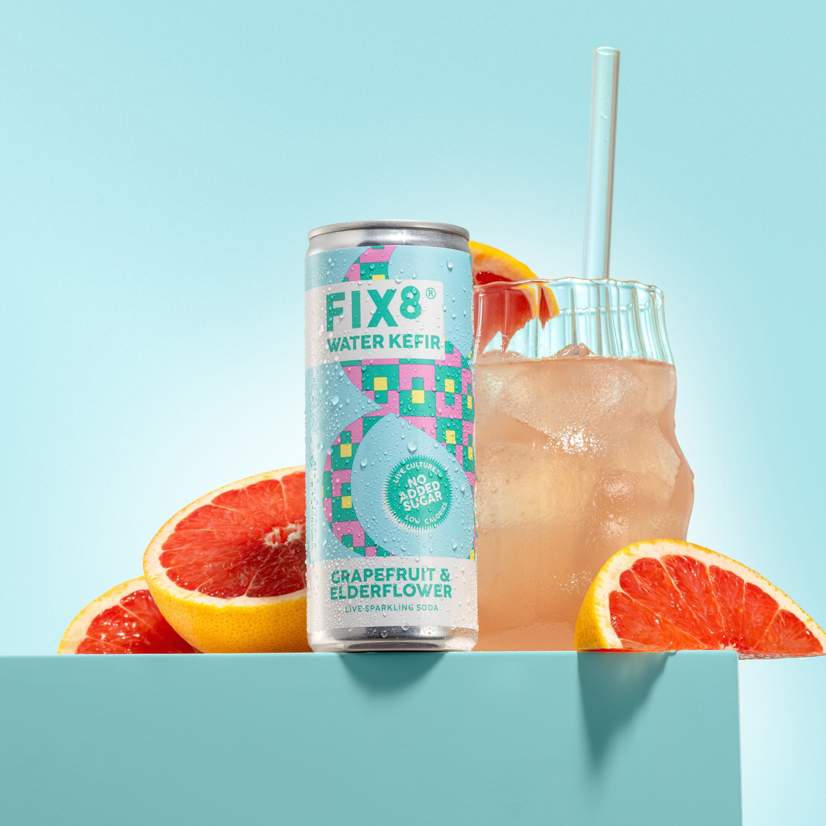 Grapefruit Elderflower Water Kefir